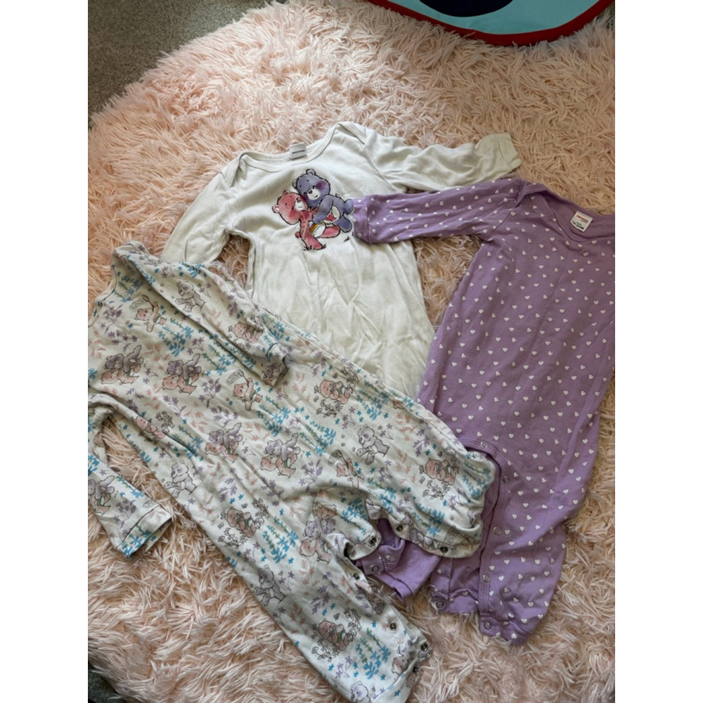 Toddler Care Bears snap up pajamas size 18-24 months